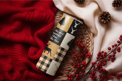 It's a Plaid Deer Christmas 20oz Skinny Tumbler