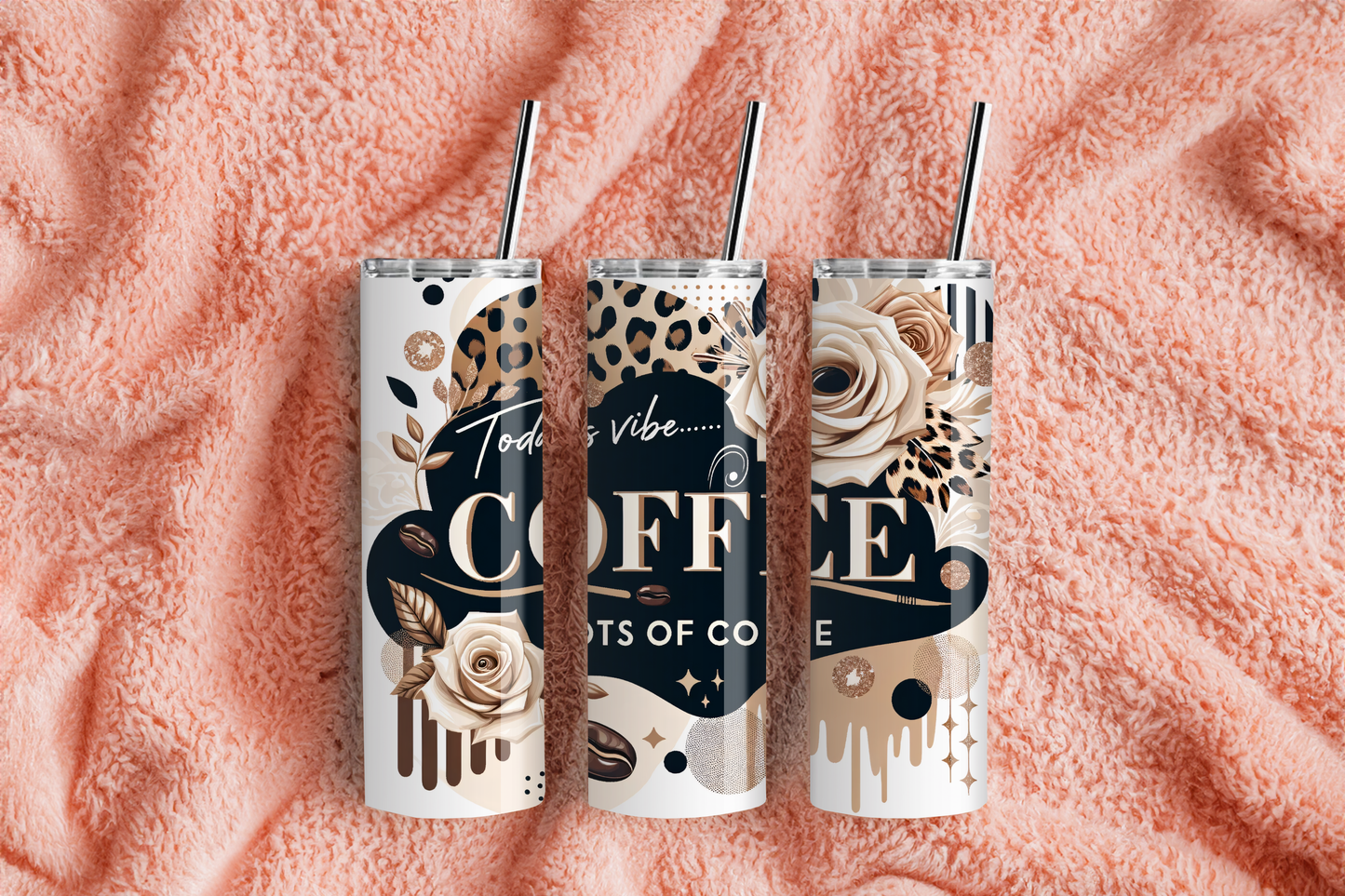 Coffee Vibes 20oz Skinny Tumbler