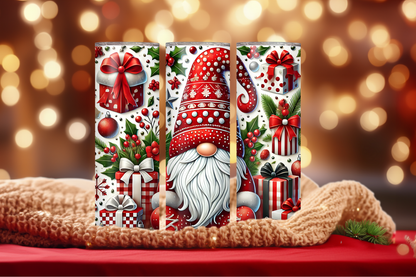 Gnome Christmas 20oz Skinny Tumbler