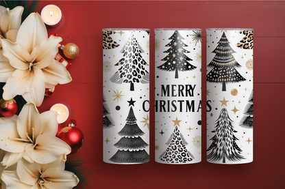 Merry Christmas Feat. Trees 20oz Skinny Tumbler