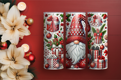 Gnome Christmas 20oz Skinny Tumbler