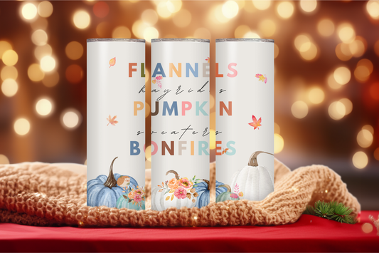 Fall Favorites 20oz Skinny Tumbler