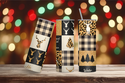 It's a Plaid Deer Christmas 20oz Skinny Tumbler