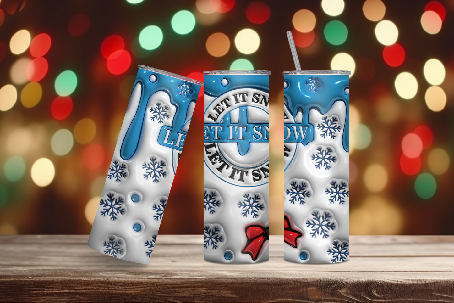 Let it Snow 20oz Skinny Tumbler