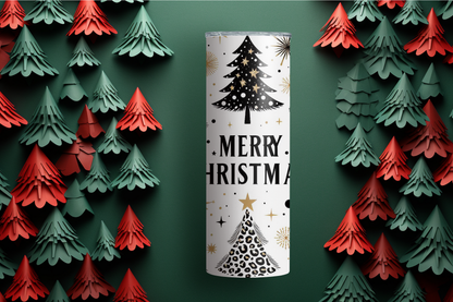 Merry Christmas Feat. Trees 20oz Skinny Tumbler