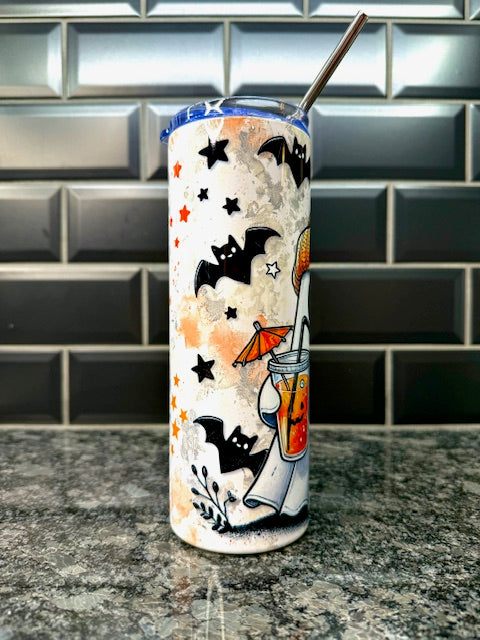 Cozy Ghost 20oz Skinny Tumbler