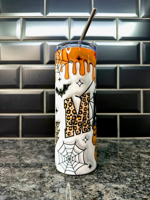 Mama Halloween Drip 20oz Skinny Tumbler