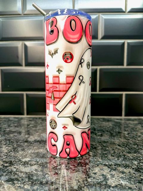 Boo To Cancer 20oz Skinny Tumbler